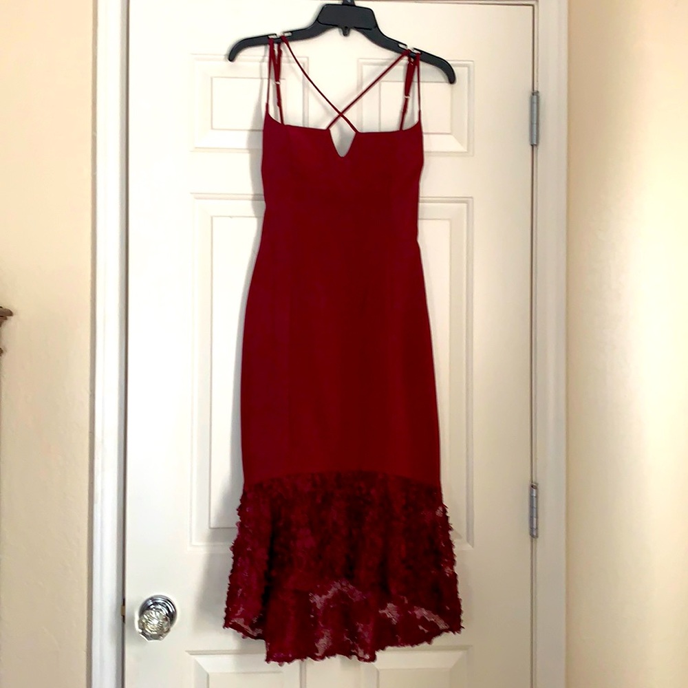 Maria Bianca Nero  Bordeaux Tea length dress